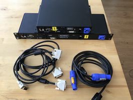 DVI / HDMI Glasfaser Übertragungssystem Spatz Fiberone