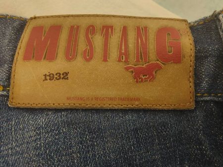 Original Mustang Blue Jeans Denim Grösse 33 / 32