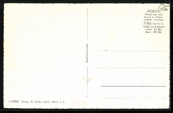 Cartoline postali: Büren a. A., Strassenpartie mit Gesch – Usato da Berlin venduto da bartko-reher 1