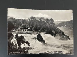 AK SH Rheinfall mit Schloss Laufen