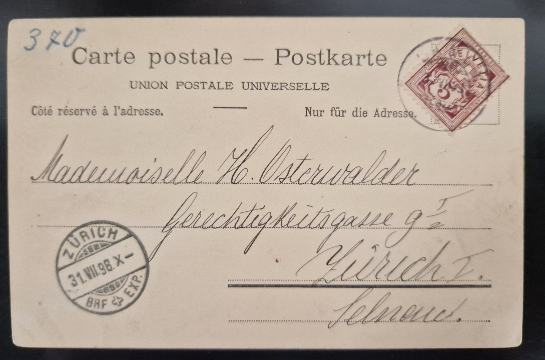 Cartoline postali: Lithokarte Château d'Aigle 1898 – Usato da Melchnau venduto da Arthurius 1