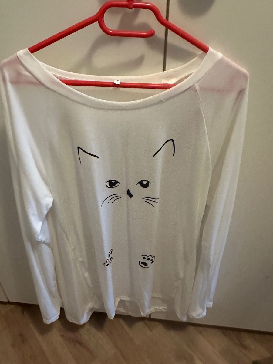 Maglioni & Felpe: Pull blanc chat – Nuovo e nell'imballaggio originale da Boussens venduto da sko_9w6t