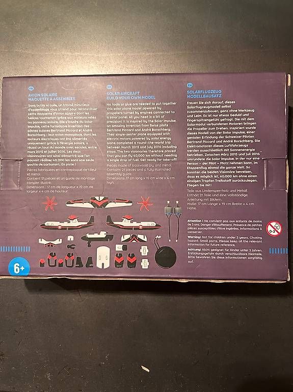 Kit di modellismo & Modellini statici: maquette avion solaire – Usato da St-Sulpice VD venduto da Bleuorange 1