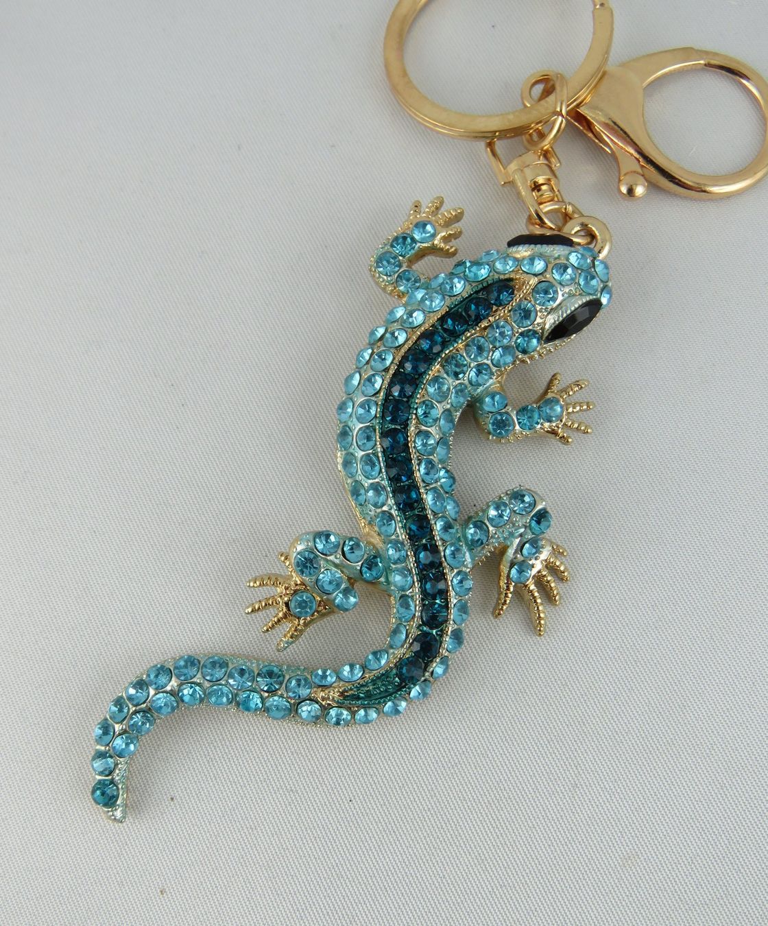Portachiavi: Schlüsselanhänger - EIDECHSLI - Glitzersteine - 9x4,5cm – Nuovo e nell'imballaggio originale da Grenchen venduto da Yamahwildstar16 3