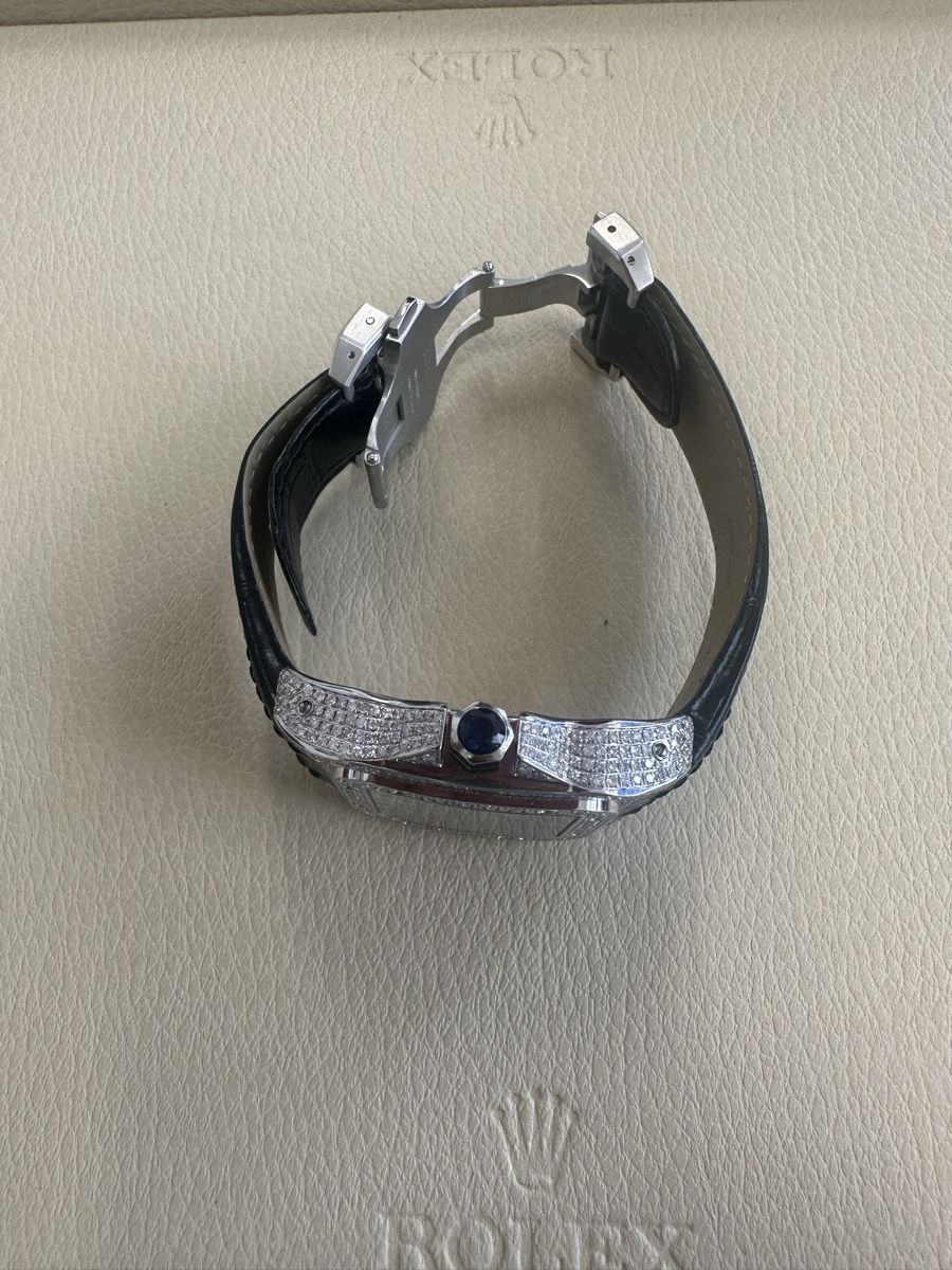 Cartier Orologi: Cartier Santos Iced Out – Usato da Winterthur venduto da senn-ismaili 3