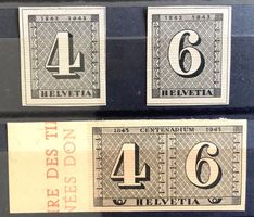 1943 Einzelwerten aus 100 Jahre Postmarken W12-W13 + W15 **