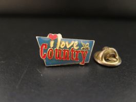 PIN I LOVE COUNTRY - ERHALT SIEHE SCAN