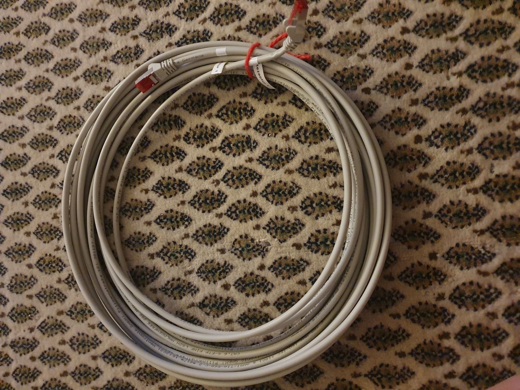 Cavi: 10m Patchkabel Cat6 RJ45 kat6 Ethernetkabel Wentronic 25mhz – Usato da Zürich venduto da eymen20