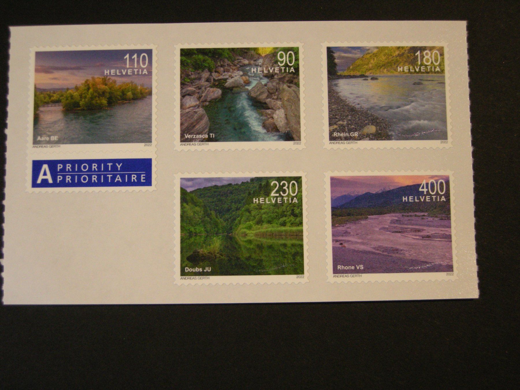 Tutti i francobolli: 2022, FLUSSLANDSCHAFTEN, POSTFRISCH, FRANKATUR, CHF 10.10 – Usato da Eschenbach SG venduto da eDaisy