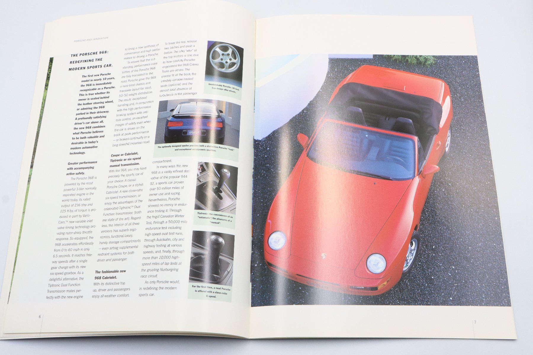 Porsche Dokumente: Porsche Modellprogramm 1992 Prospekt + Datenblatt – Gebraucht aus Bühl b.Aarberg von Collectorpassions 4