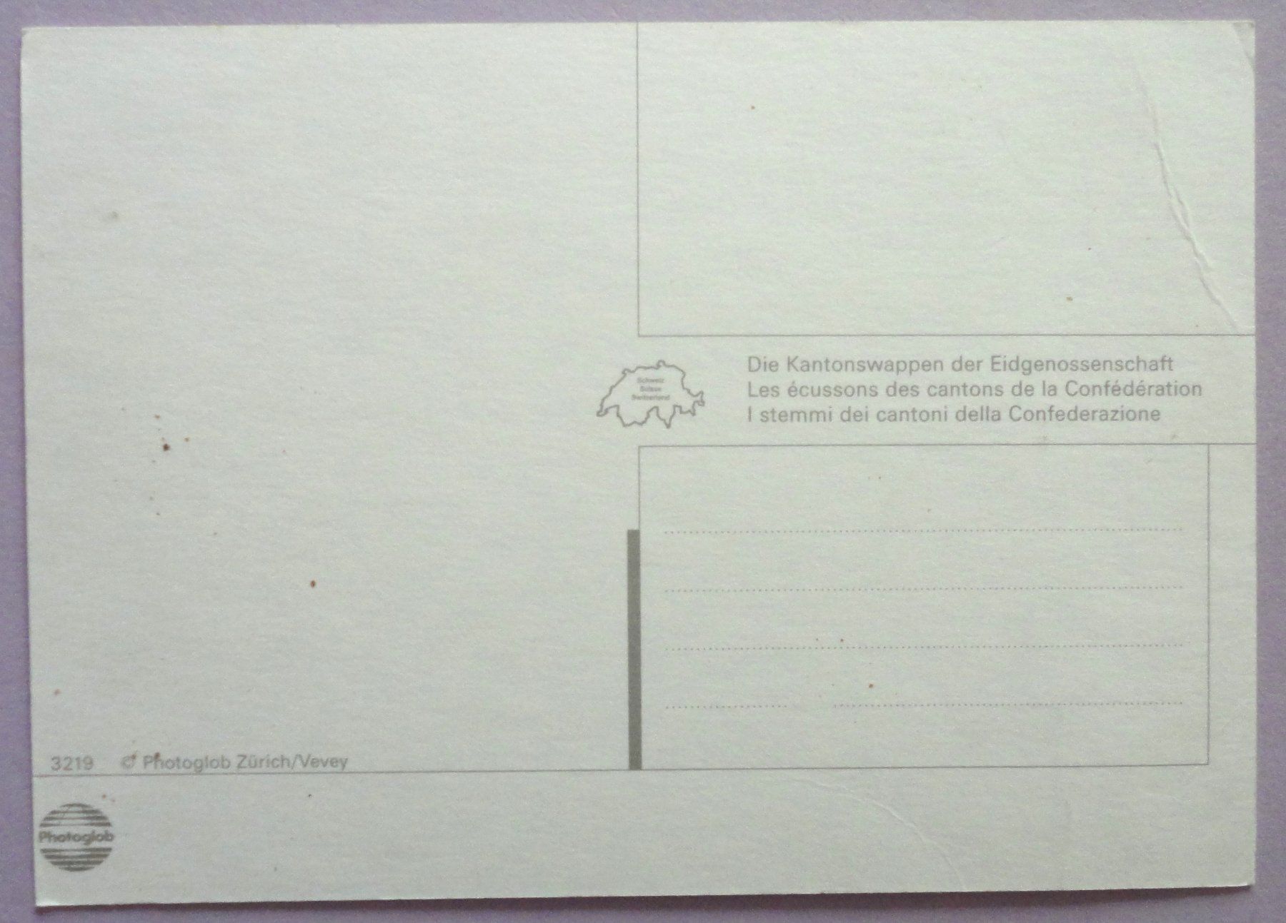 Cartes postales: Die Kantonswappen der Eidgenossenschaft – Défectueux à Fétigny par Billy2miny 1
