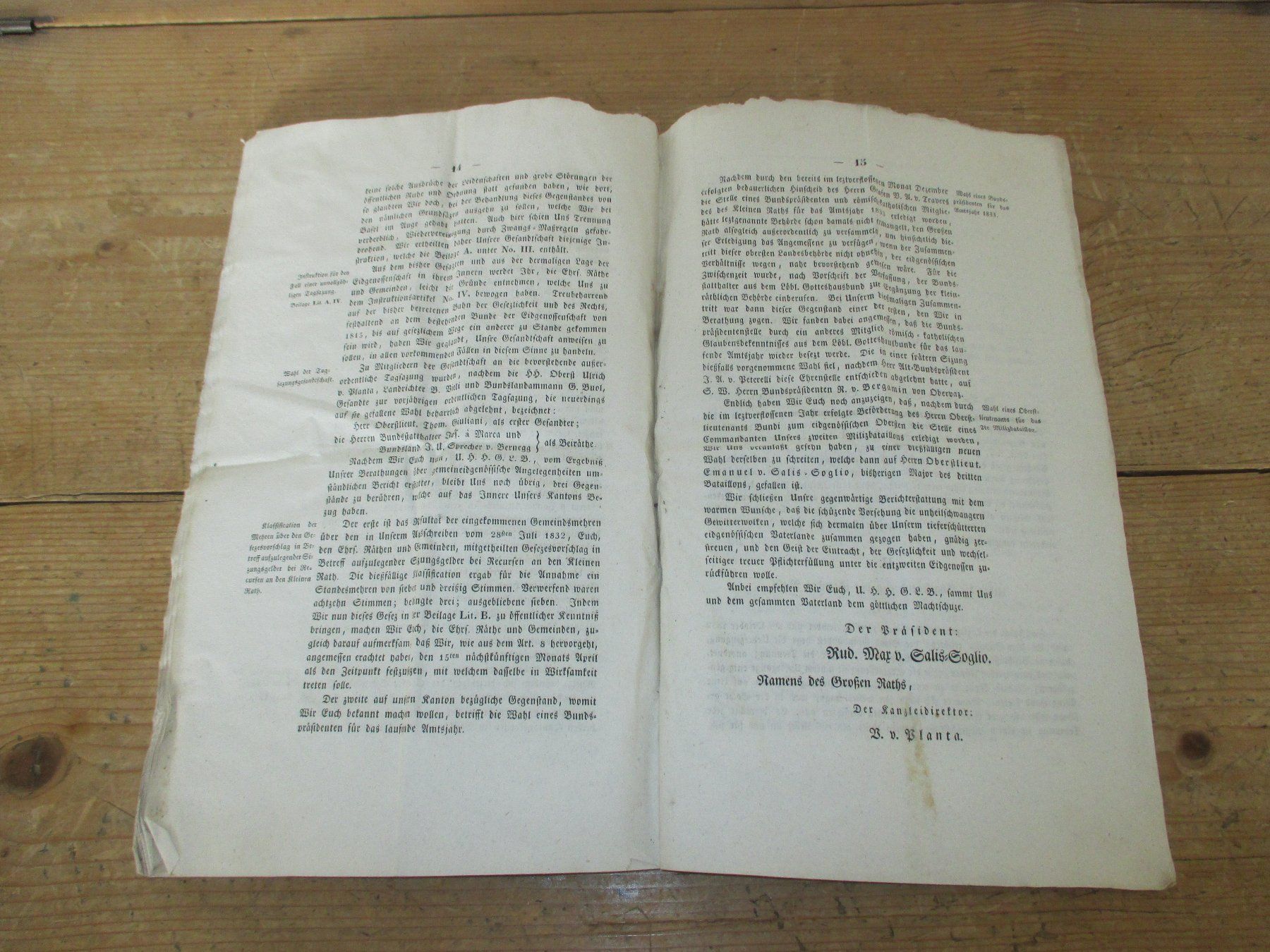Bücher: Der Grosse Rath des Kantons Graubünden 1833 – Gebraucht aus Flims - Dorf von Stagediver 3