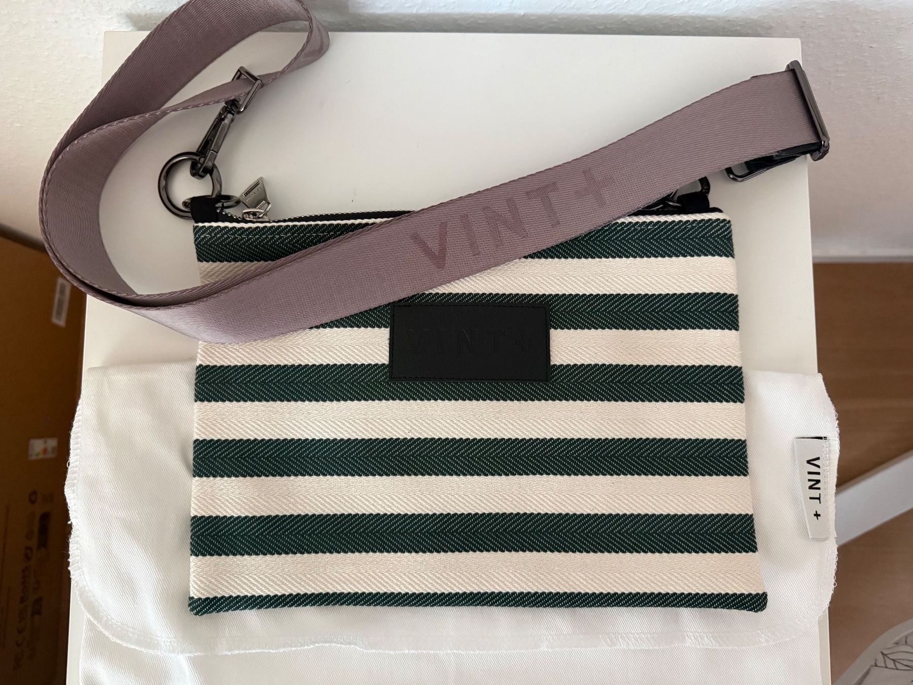Borse da donna: VINT+ Tasche STRIPED IN & OUT BAG - FOREST – Nuovo (secondo la descrizione) da Unterägeri venduto da Angi2478