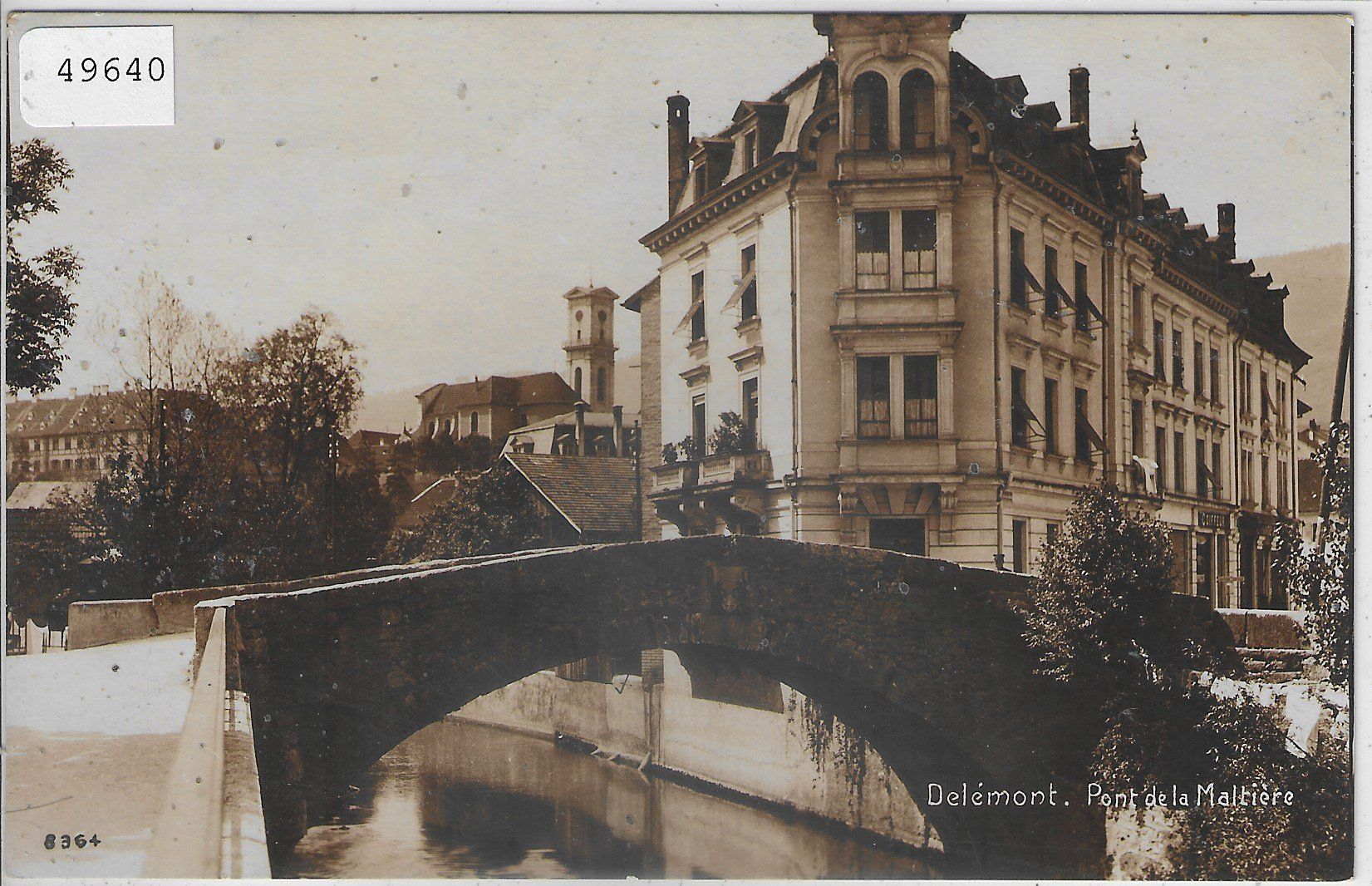 Cartoline postali: Delemont - Pont de la Maltiere – Usato da Ettingen venduto da Kartenplanet
