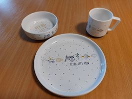 Lässig 3-tlg. Geschirrset Porzellan