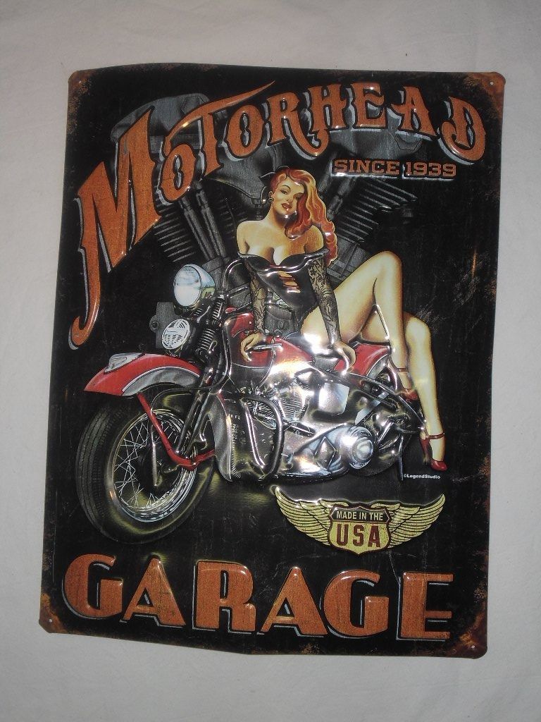 Schilder: Werbetafel / Blechtafel - Motorhead Garage – Gebraucht aus Büren SO von omsa 2