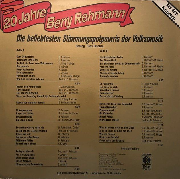 Vinyles: 4x LP’s Beny Rehmann – D'occasion à Grüningen par azulmarron 3