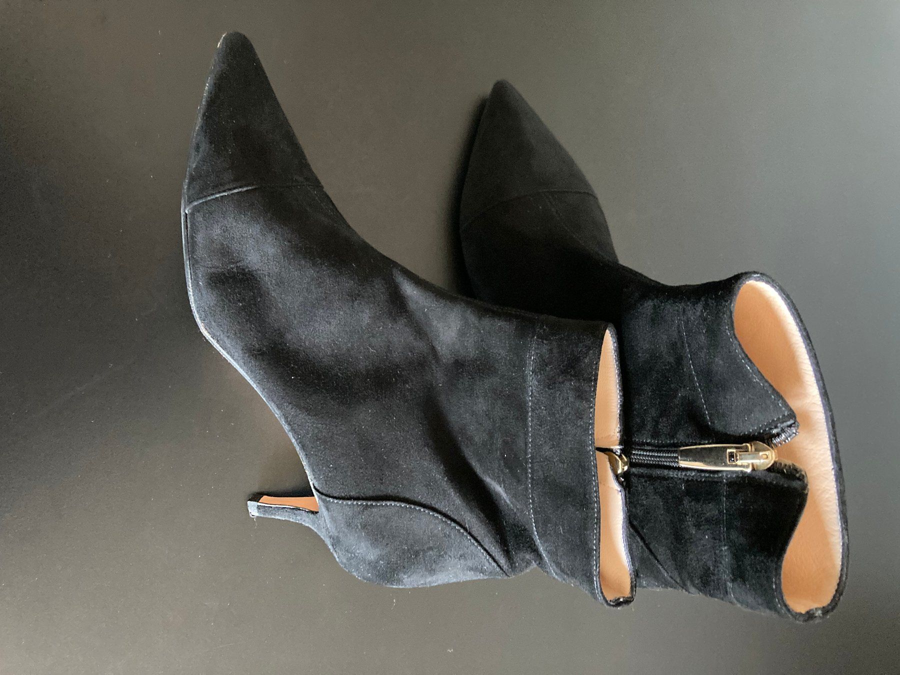 Scarpe da donna: Schwarze Stifeletten, wildleder Gr.37 – Usato da Zürich venduto da Musch77