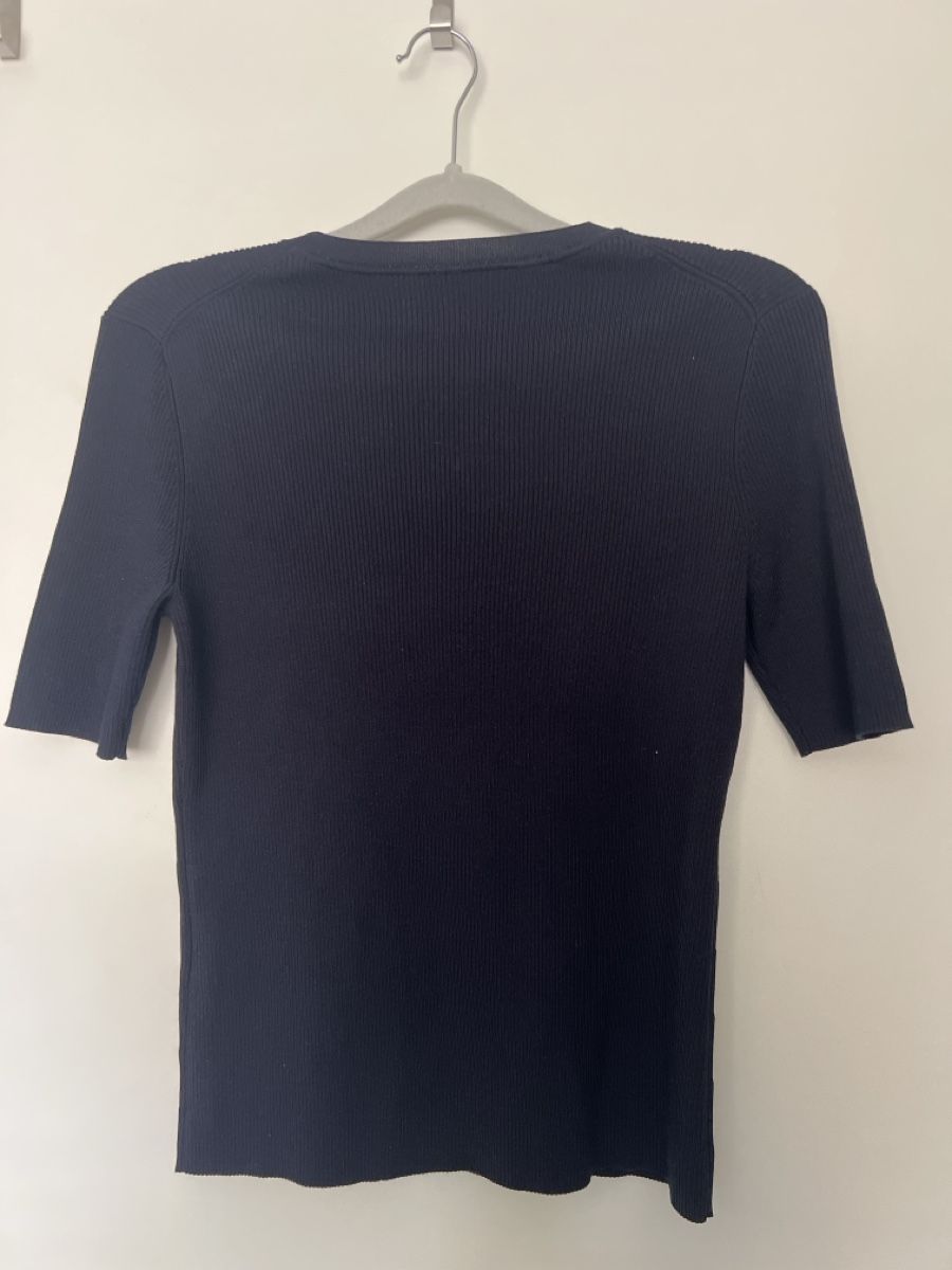 T-shirt: Lilysilk Seidenstrick Oberteil – Usato da Sennwald venduto da Vallhalla1991 2