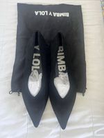 BIMBA Y LOLA Black Suede Pointed Toe Flats EU 38