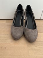 VARESE Pumps Wildleder Grau / Taupe – Gr. 40 – super Zustand