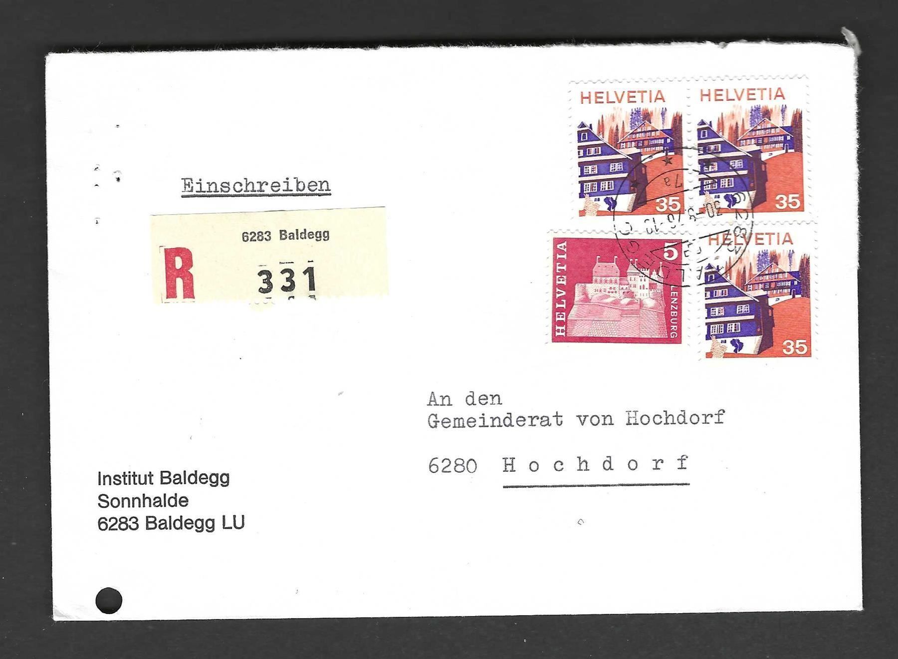 Buste & buste per spedizione: CH FDC  Einschreiben – Usato da Koblenz venduto da Markenhimmel