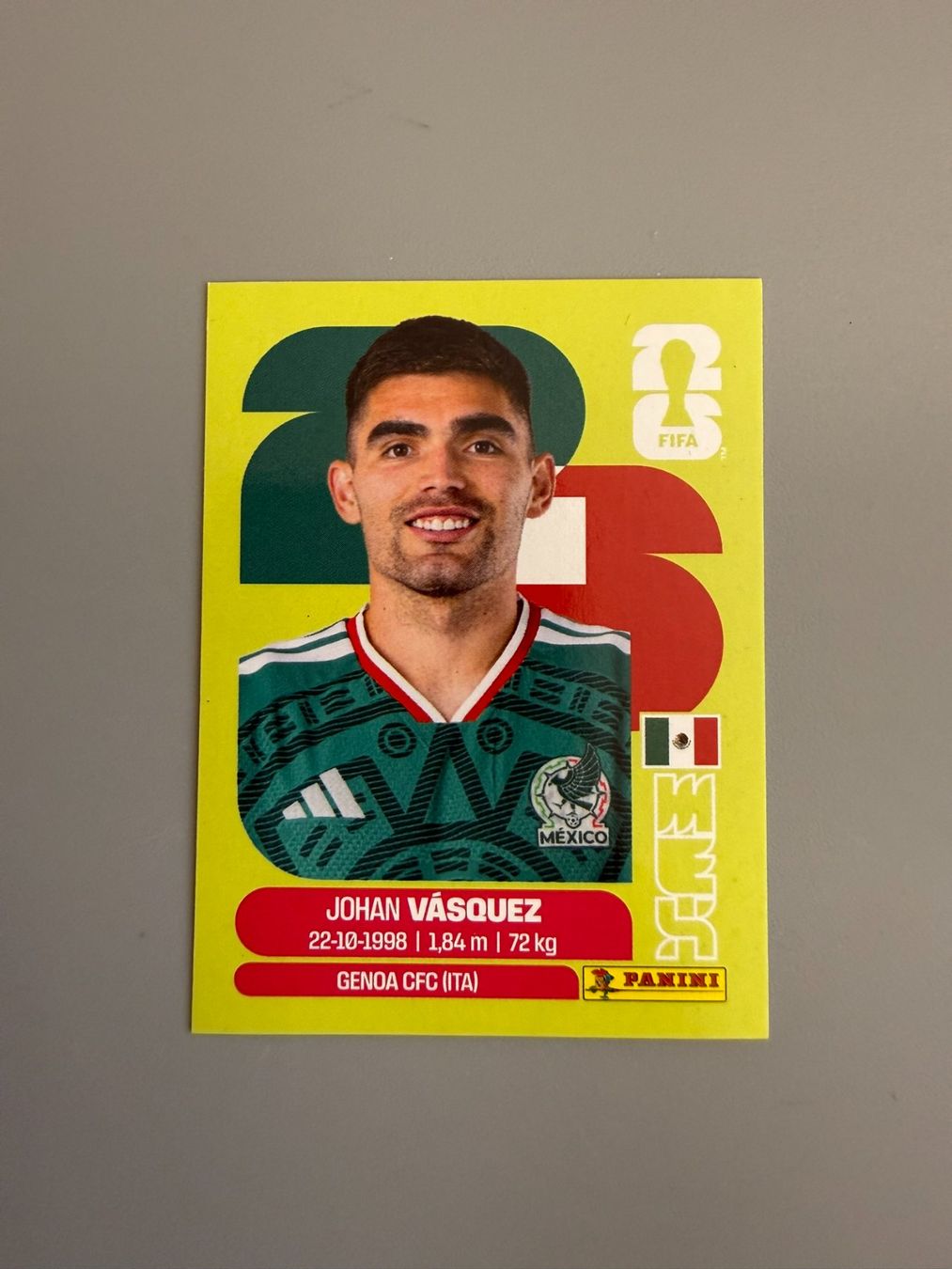 Panini Sammelbilder & Trading cards: Panini Johan Vasquez MEX3 – Gebraucht aus Liebefeld von Ronaldo-1996