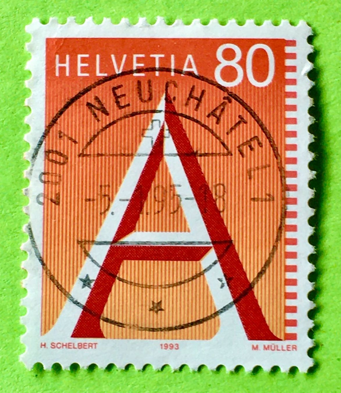 Tutti i francobolli: Nr.838 A-Post Marke Stempel 1993  – Usato da Aarau venduto da Billa007