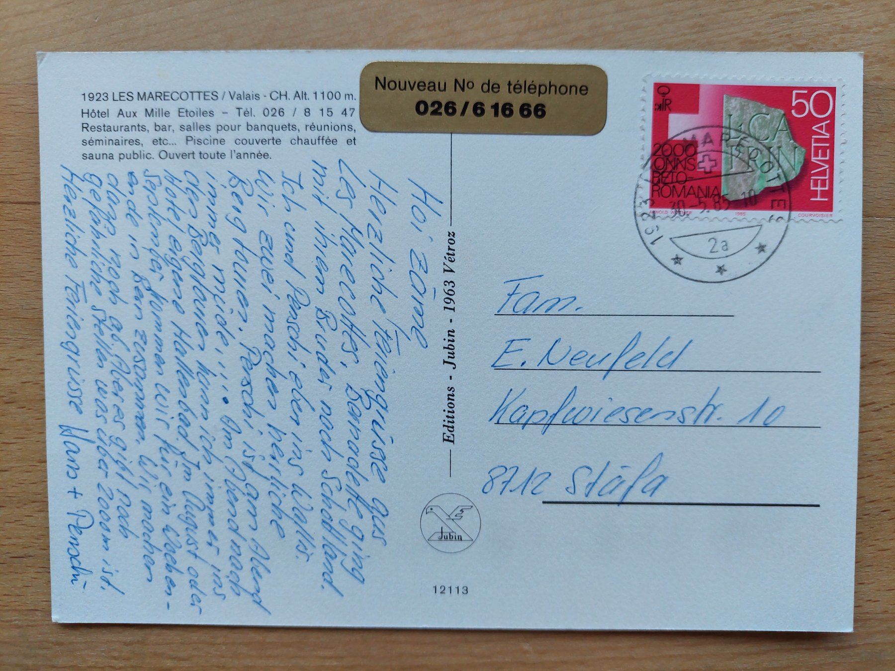 Cartoline postali: AK Les Marecottes VS 4-bildrig – Usato da Obfelden venduto da Foto_Bild_Kunst_Buch 1