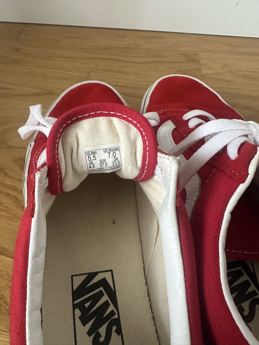 Vans Chaussures hommes: Vans Old Skool rouge, taille 37 – Neuf (Voir description) à Clarens par Riviera_Friperie 2