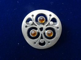 R. Tennesmed Sweden Silber Design Modeschmuck Brosche