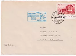 CH 1948 Erste schweiz. Helicopter Post