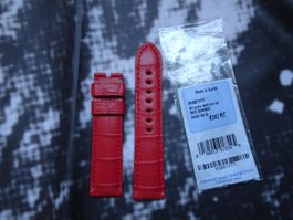 *NEU* Panerai Alligator Lederband 24/22 BA 125/95 *Red*