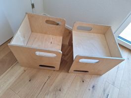 Duck Woodworks Kinderstuhl Set Cube natural
