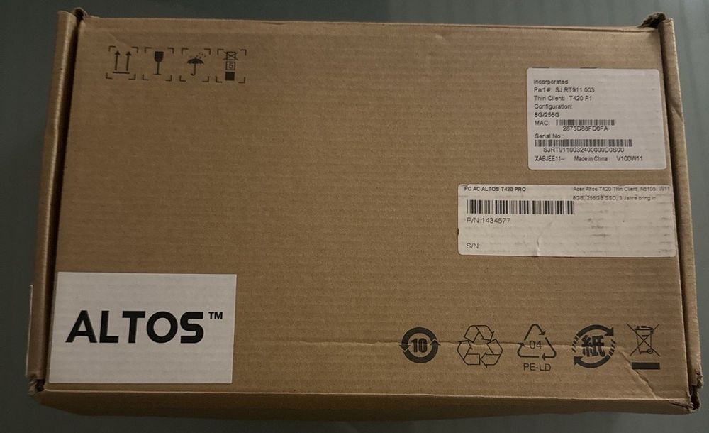 Acer Altos T420 Pro Mini PC 8GB 256GB Win11 Pro (Neu (gemäss ...