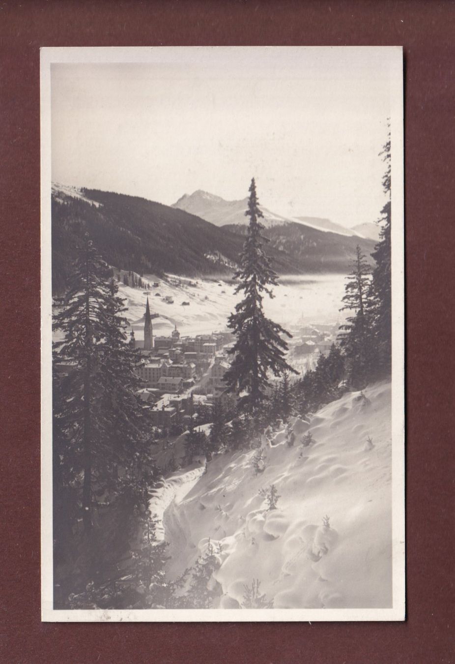Cartoline postali: Durchblick auf DAVOS-PLATZ – Usato da Pully venduto da nicecards-shop