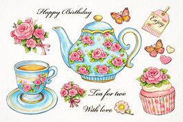 Neues Set Motivstempel Afternoon Tea