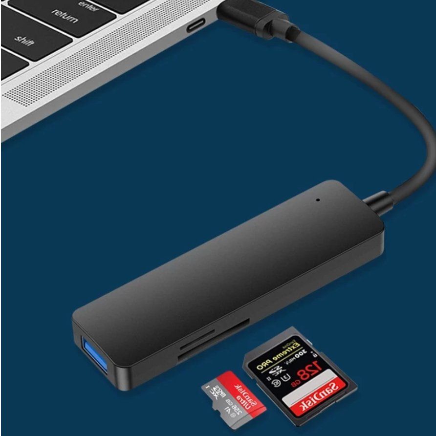 Laufwerke & Adapter: Typ C Hub 5 IN 1 Multi Splitter Adapter Mit TF SD Reader Slo – Neu und originalverpackt aus Biberist von ShopSoltan 1