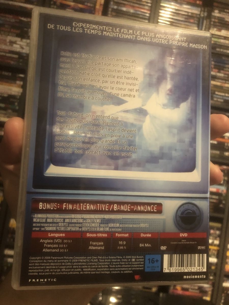 Tutti i DVDs: Paranormal Activity - dvd – Usato da Lausanne venduto da fransadpop 1