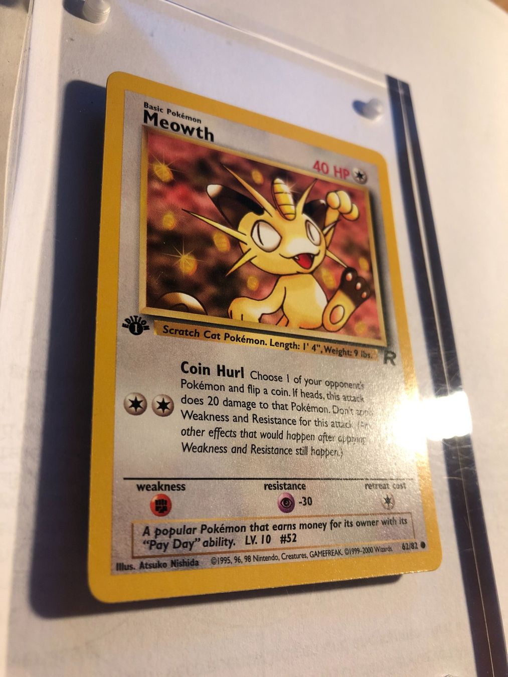 Cartes à collectionner: Meowth 1st Team Rocket - MINT - ab 1.- – D'occasion à Giubiasco par dan_pr8b 1