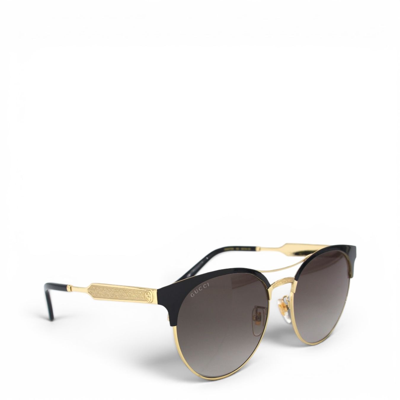 Gucci Occhiali & Lenti: Gucci Sonnenbrille gold/schwarz – Usato da Binningen venduto da Designerlabels