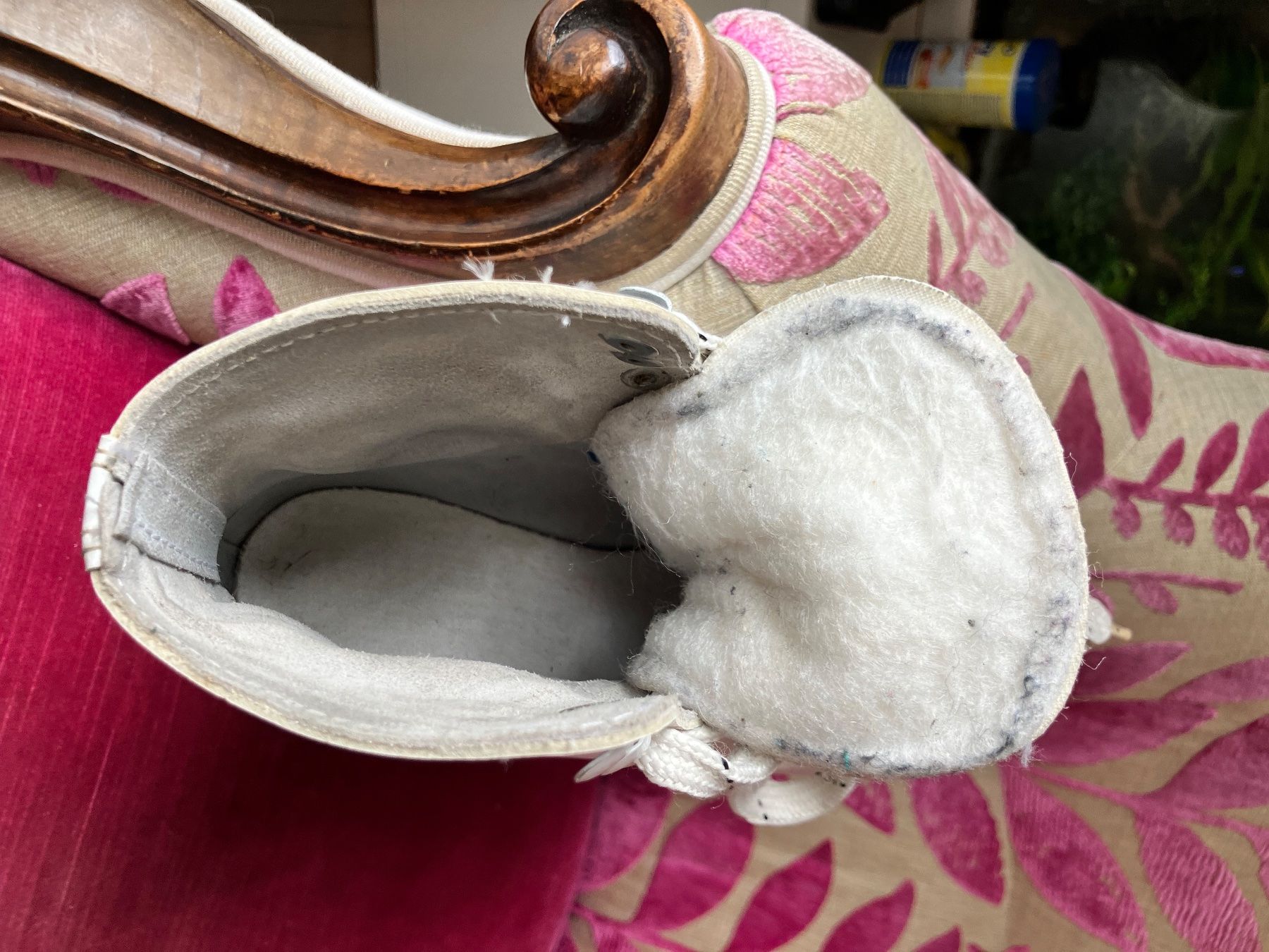 Pattini da ghiaccio: Schlittschuhe Leder weiss – Usato da Binningen venduto da F.M. 1