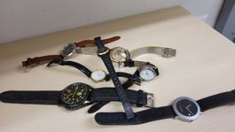 Konvolut von 7  Uhren, verschiedene Marken,
