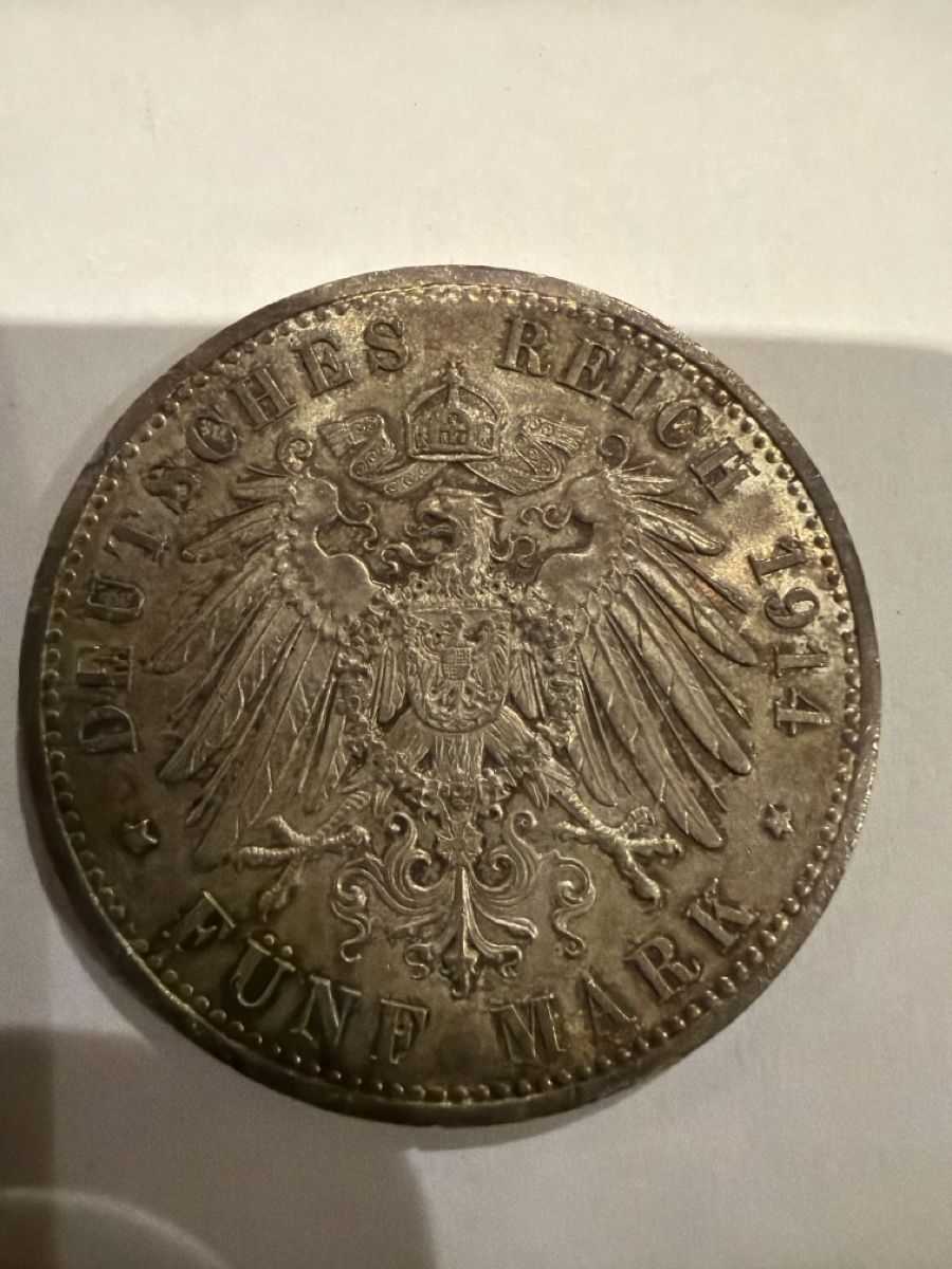 Tutti le monete: pièce de 5 Mark Deutsches Reich de 1914 – Usato da Echallens venduto da JAR69