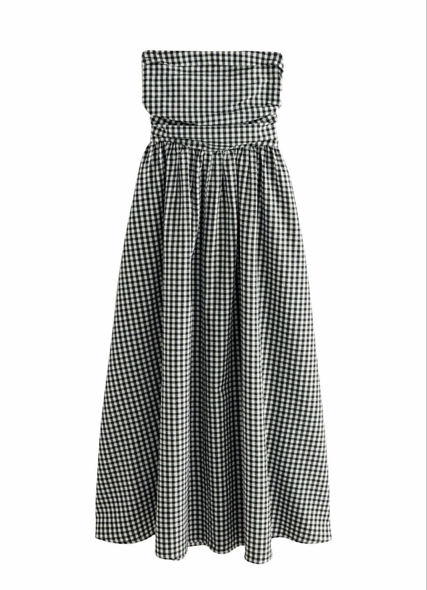 Vestiti: Gingham Checkered Summer Dress, Size 40, New! – Nuovo (secondo la descrizione) da Basel venduto da Iggy-5762