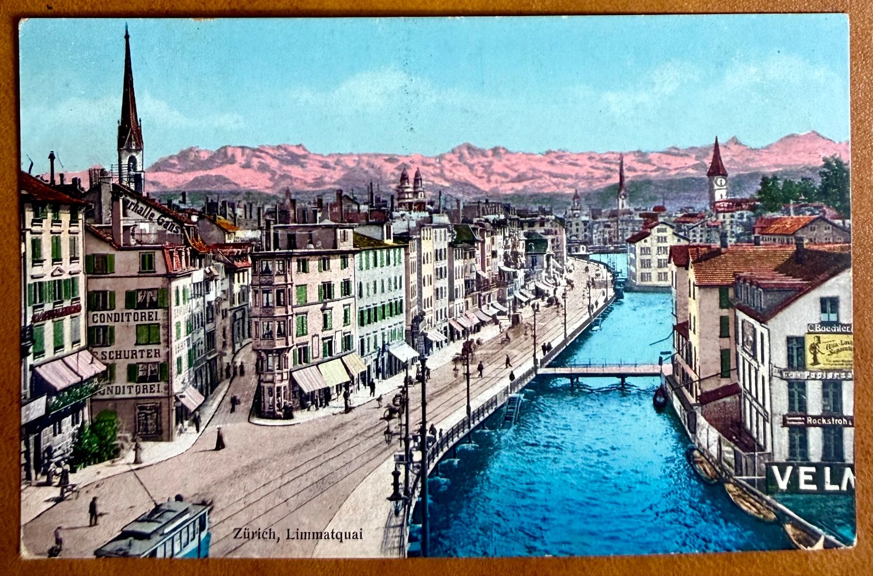 Cartoline postali: Zürich - Tram, Limmatquai - AK – Usato da Lutry venduto da Ediego