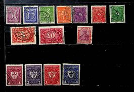 ALLEMAGNE DEUTSCHES REICH TIMBRES OBLITÉRÉS 1921-22 / T982