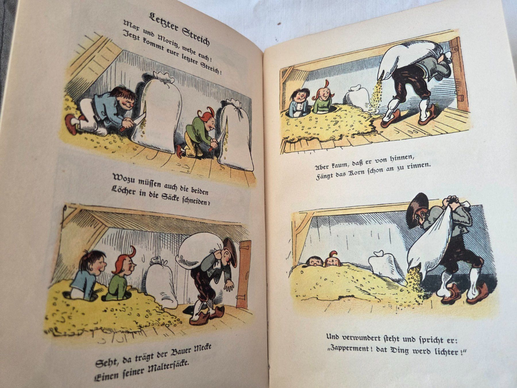 Libri: Wilhelm Busch   Max und Moritz eine Bubengeschichte 1943 – Usato da Bettingen venduto da Wedgetail-Eagle2 5