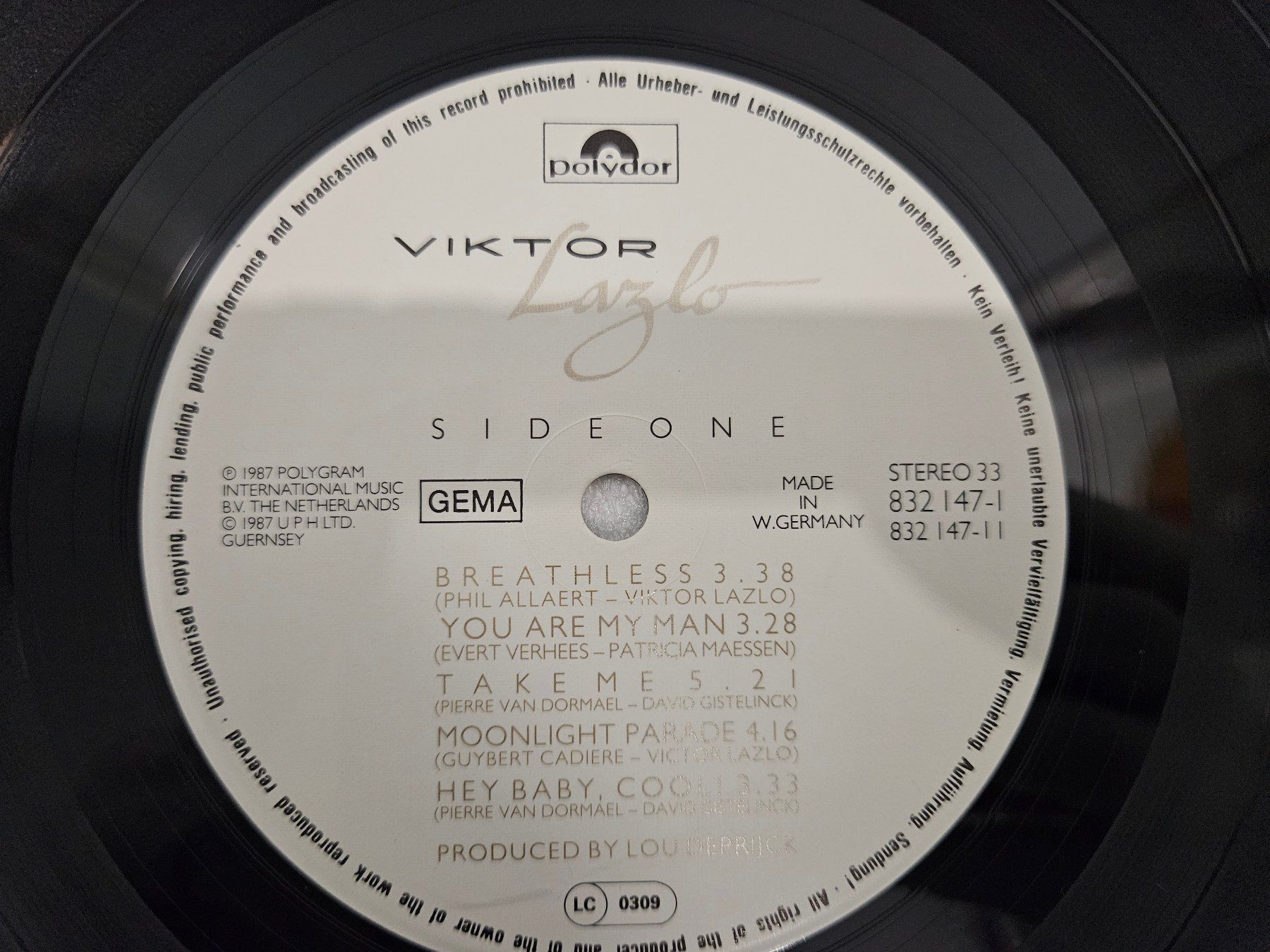 Dischi in vinile: Viktor Lazlo – Viktor Lazlo – Usato da Uster venduto da Vinyl-Leidenschaft 3
