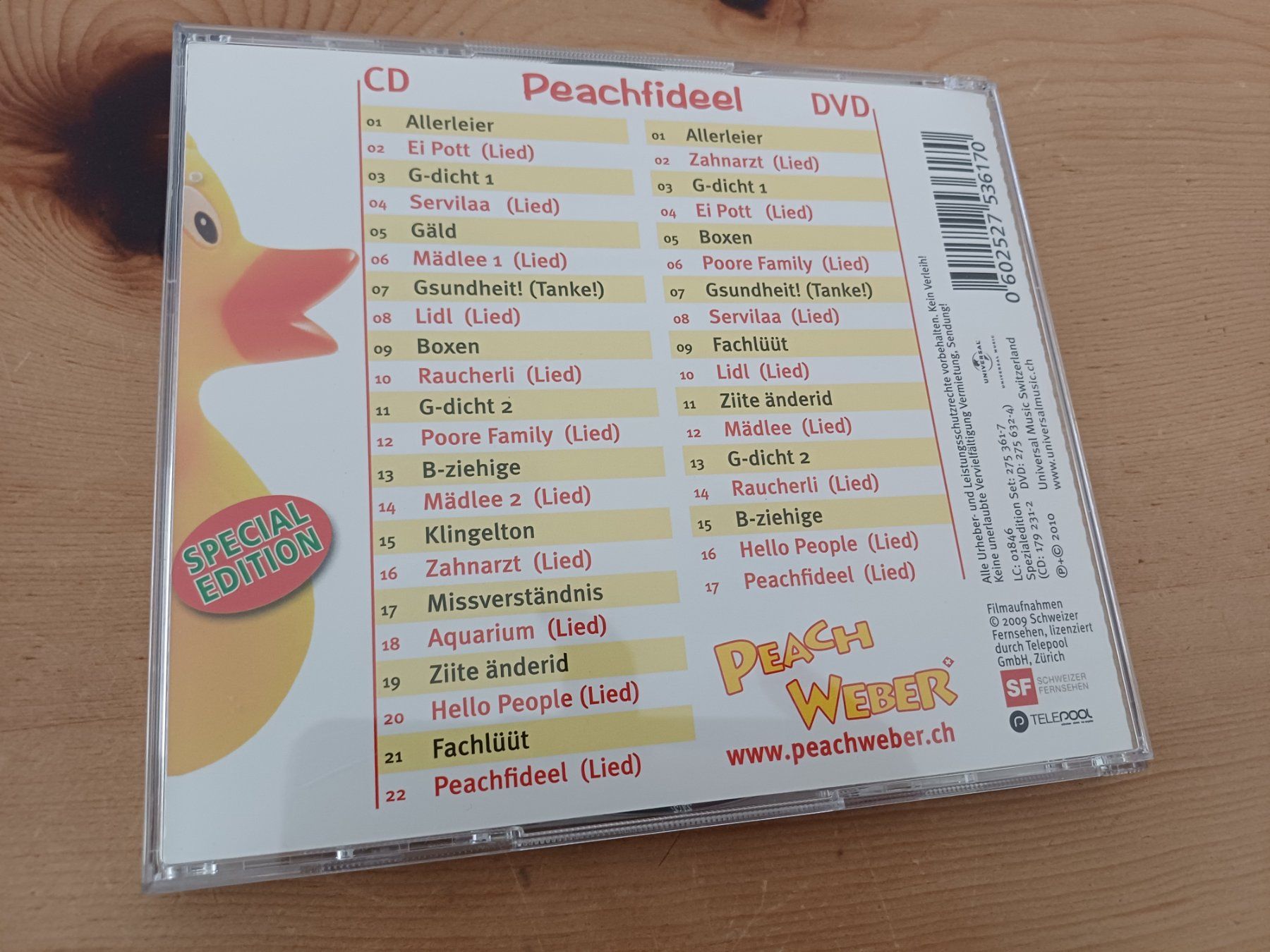 CDs: Peach Weber - Peachfideel Special Edition, CD + DVD – Gebraucht aus Jona von Rreto71 2